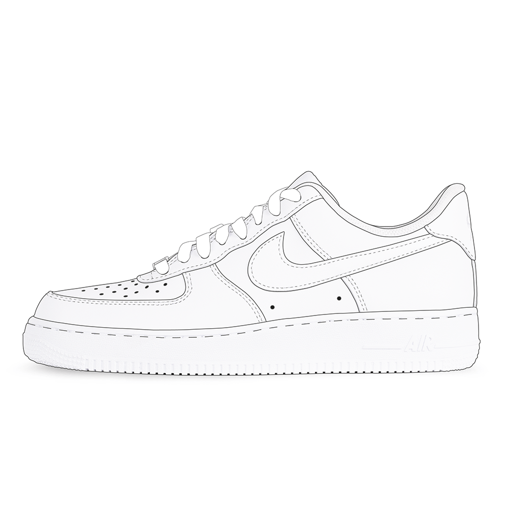 Air Force Nikes Drawings - Coloring Home Pages