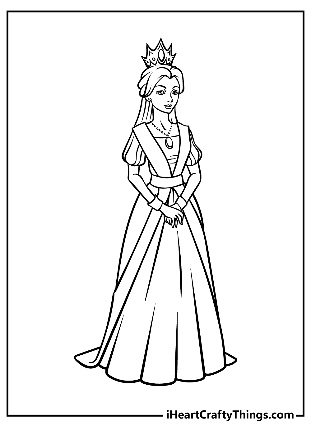 Printable Queen Coloring Pages (Updated 2022)