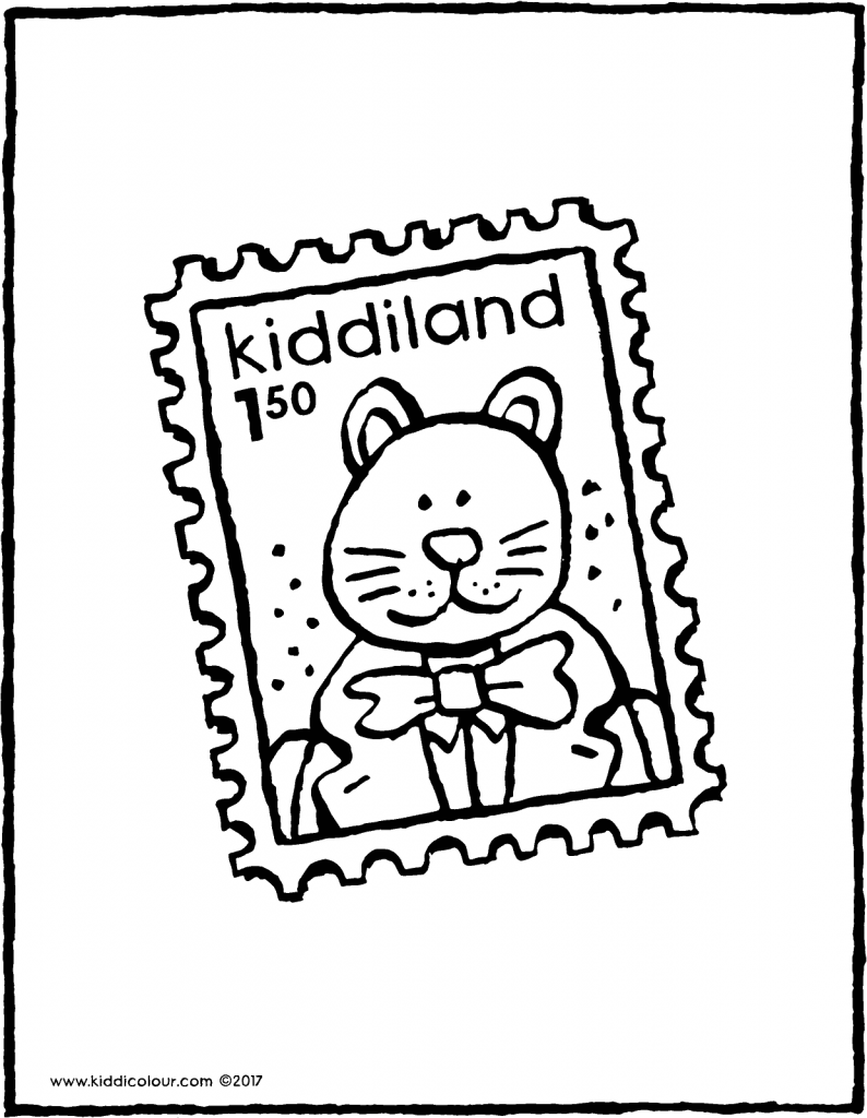 envelope colouring pages - kiddicolour