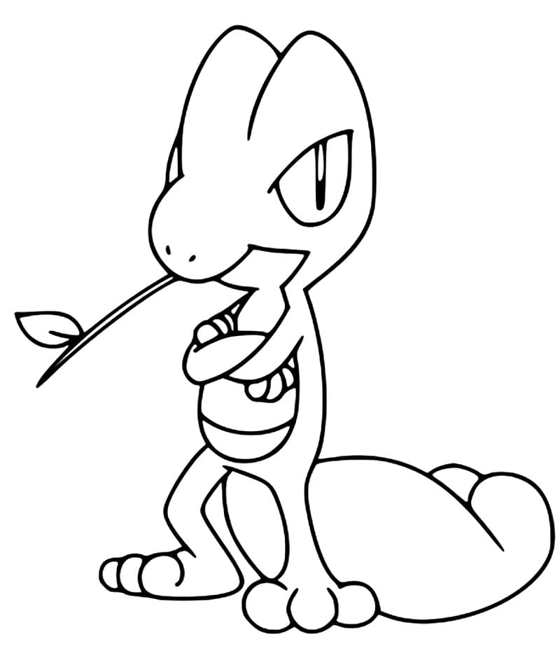 Cool Treecko Coloring Page - Free Printable Coloring Pages for Kids