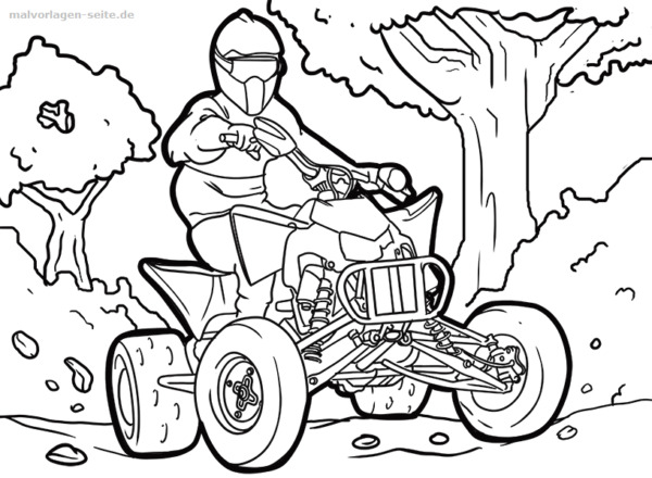4 Wheeler Coloring Pages posted by Christopher Mercado