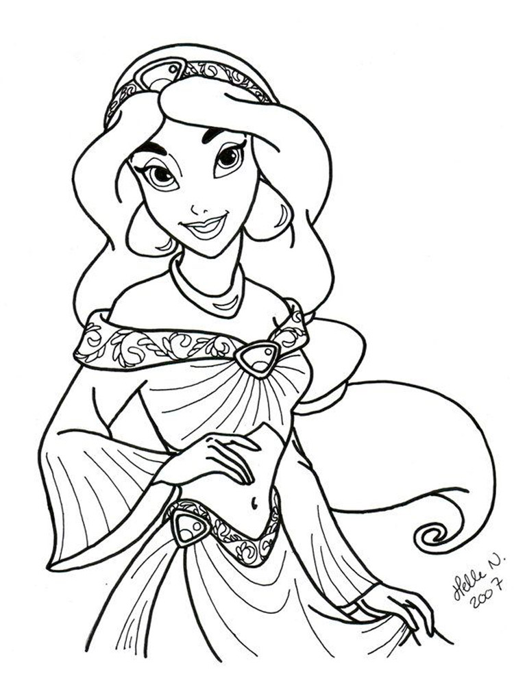 Jasmine coloring pages. Free Printable Jasmine coloring pages.