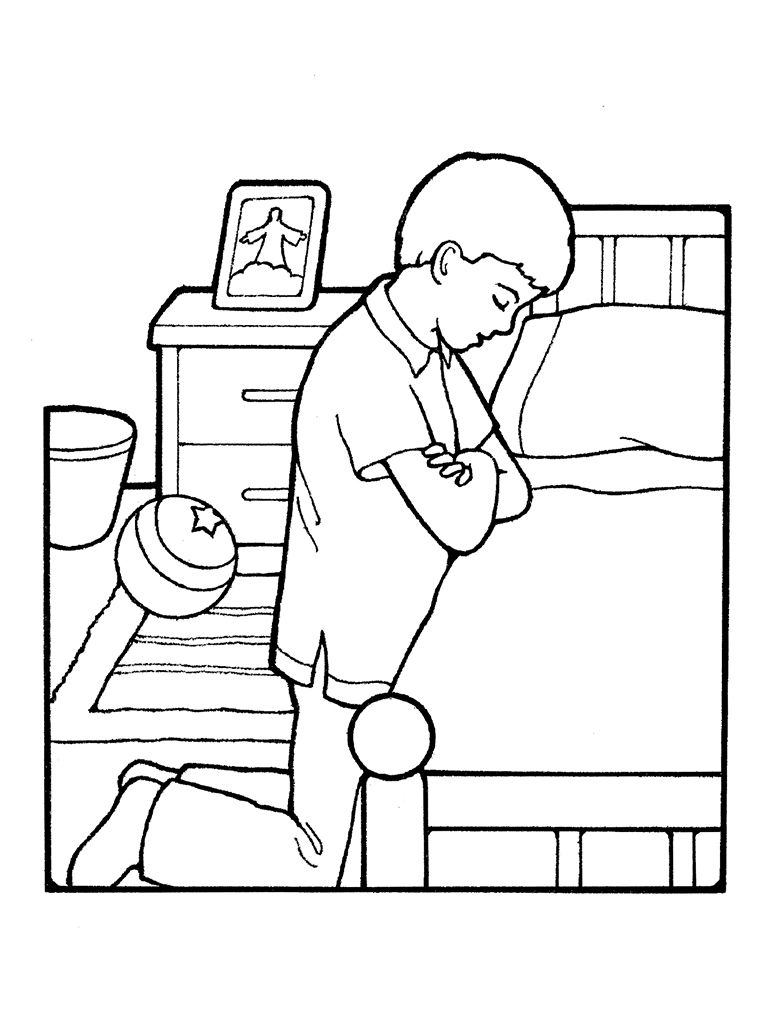 Family Praying Coloring Page Related Keywords & Suggestions ...