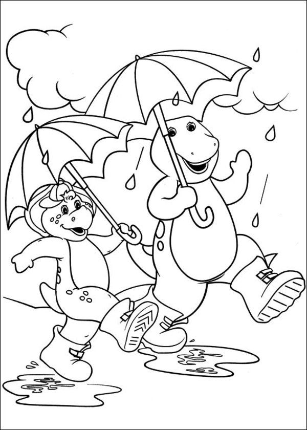 Barney And Friends Coloring Pages Printables - High Quality ...