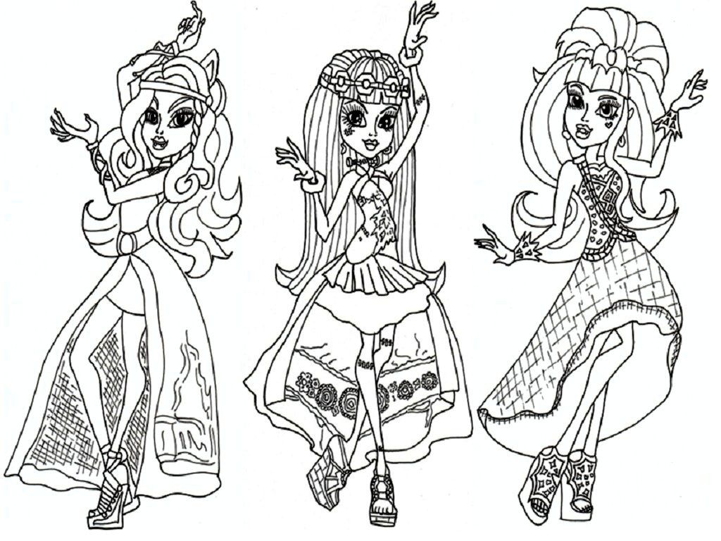 easy to make monster high coloring books monster high coloring ...