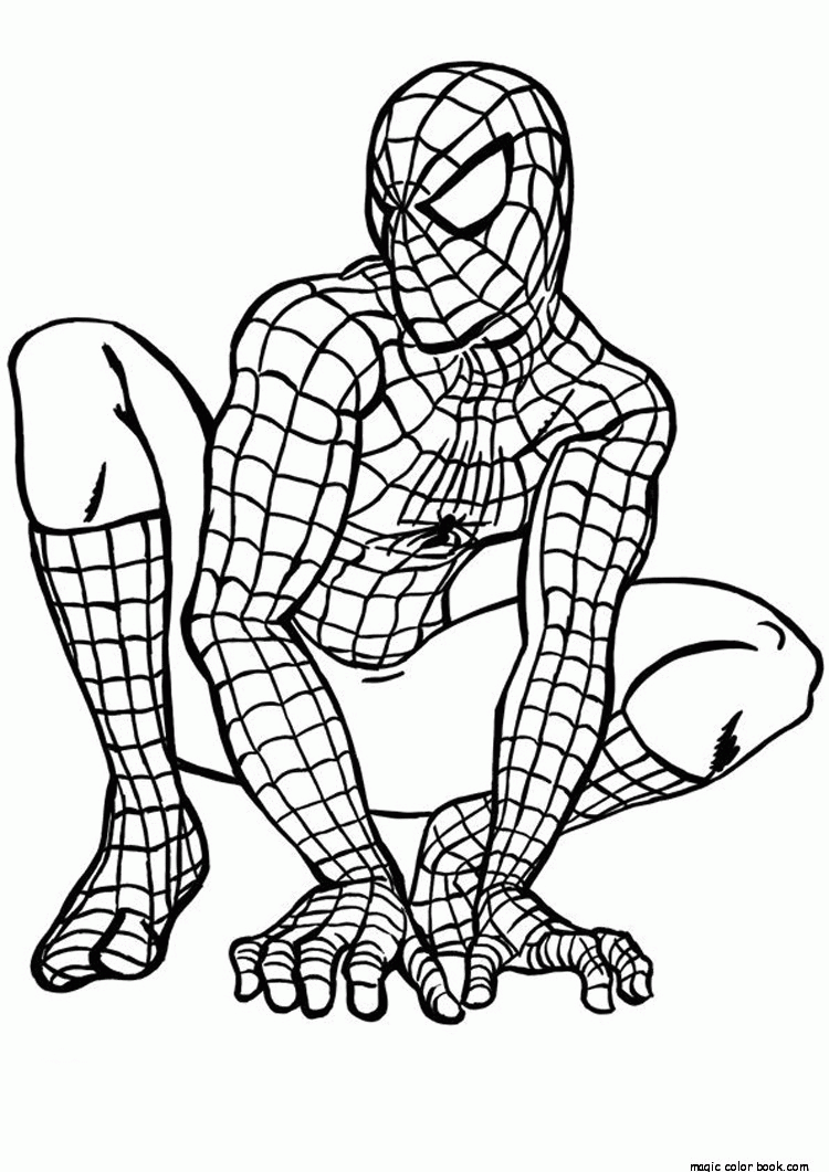 Superhero Coloring Pages - Widetheme