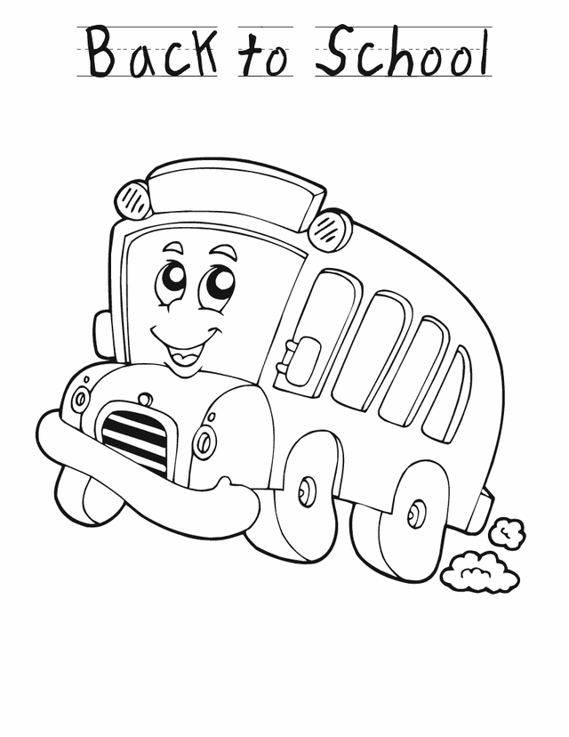 Tayo The Little Bus Free Colouring Pages | Cartoon school bus ...