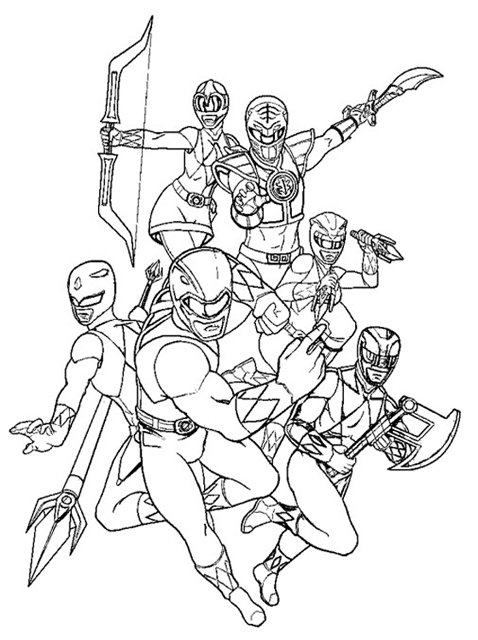 Power Rangers #86 (Superheroes) – Printable coloring pages