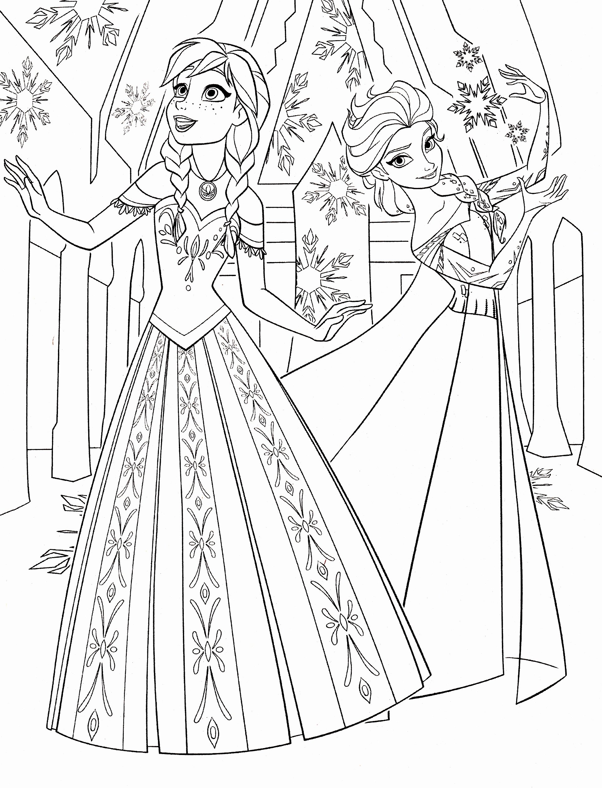 Coloring Pages : Princess Elsa Coloring Luxury Free Printable Anna ...