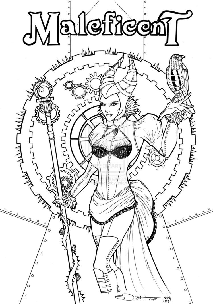 steampunk coloring pages - Google Search | Disney coloring ...
