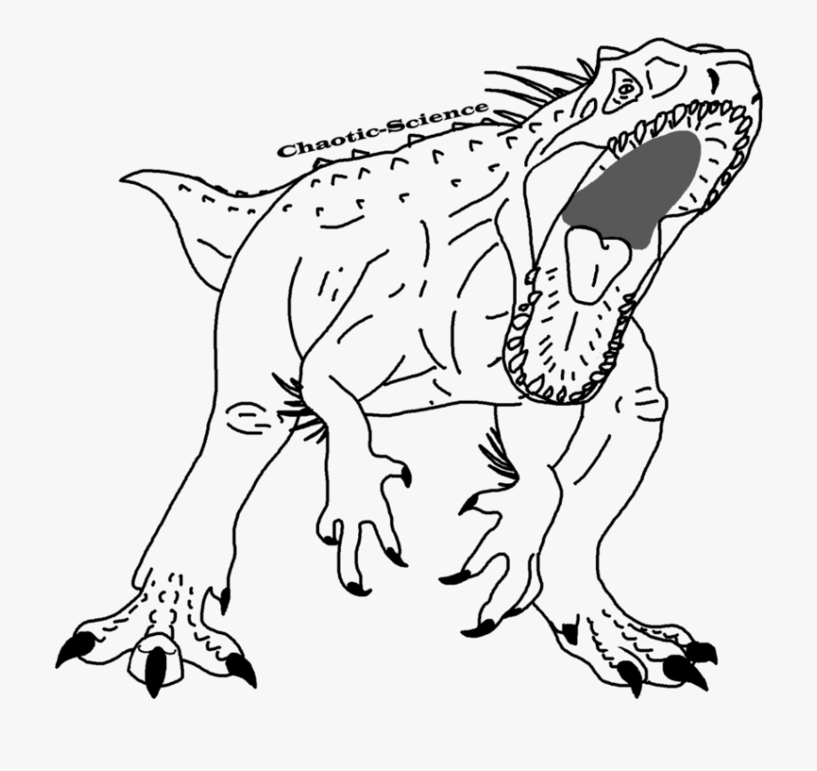 Coloring Pages For Kids Indominus Rex With Indominus ...