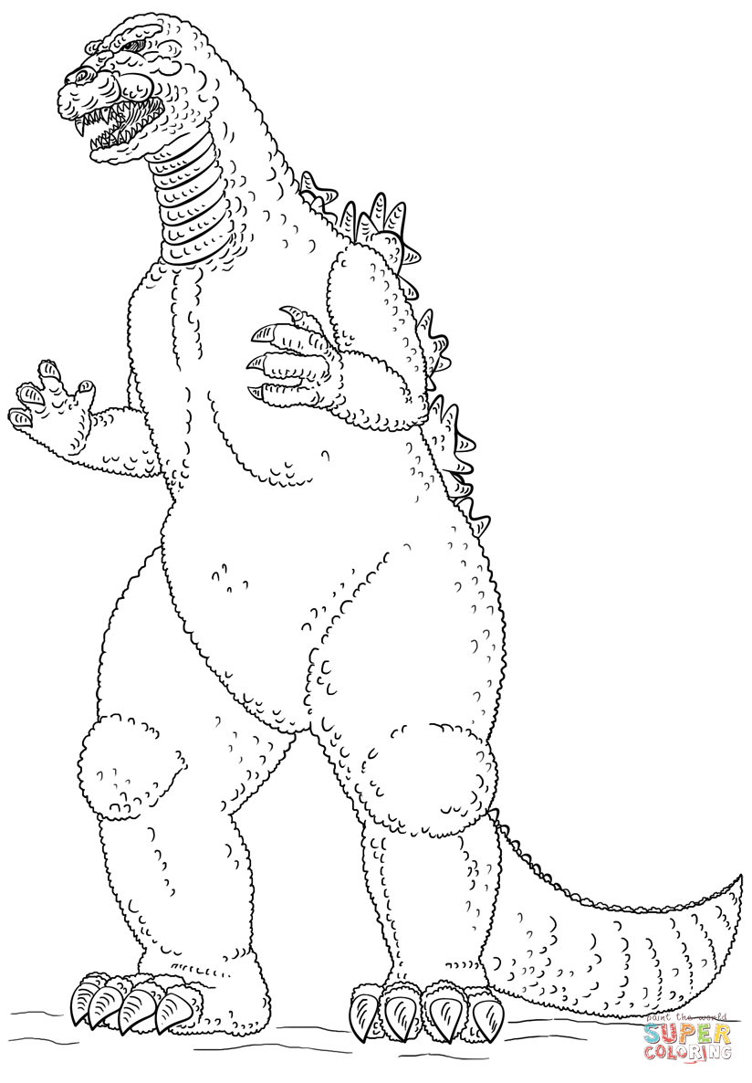 Free Coloring Pages Of Godzilla, Download Free Coloring Pages Of Godzilla  png images, Free ClipArts on Clipart Library