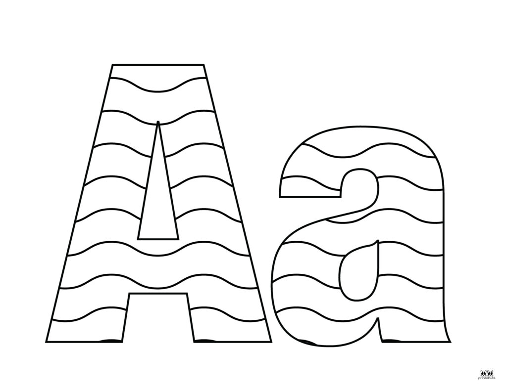Letter A Coloring Pages - 15 FREE Pages | Printabulls