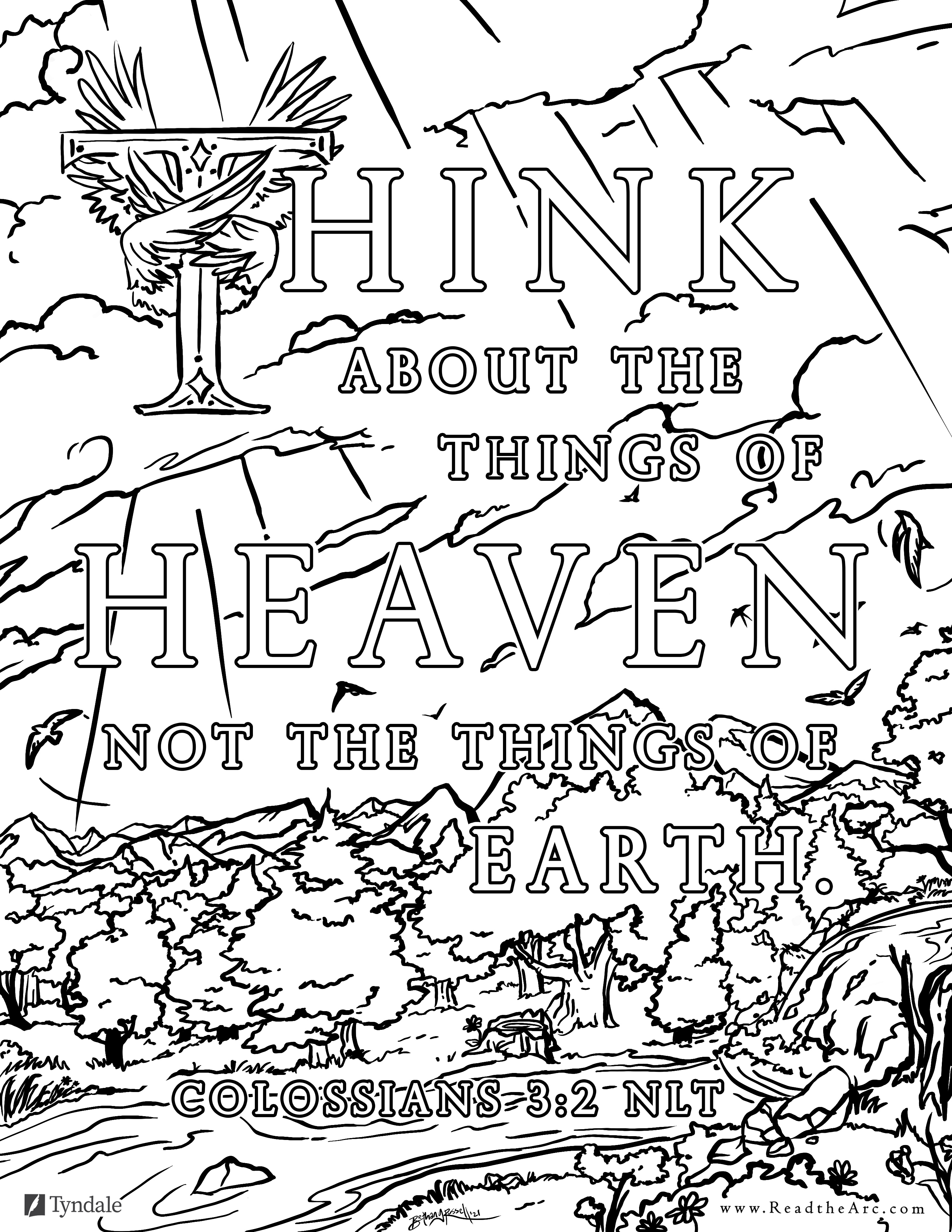 Free Bible Verse Art Coloring Page (Fall Update) - The Arc