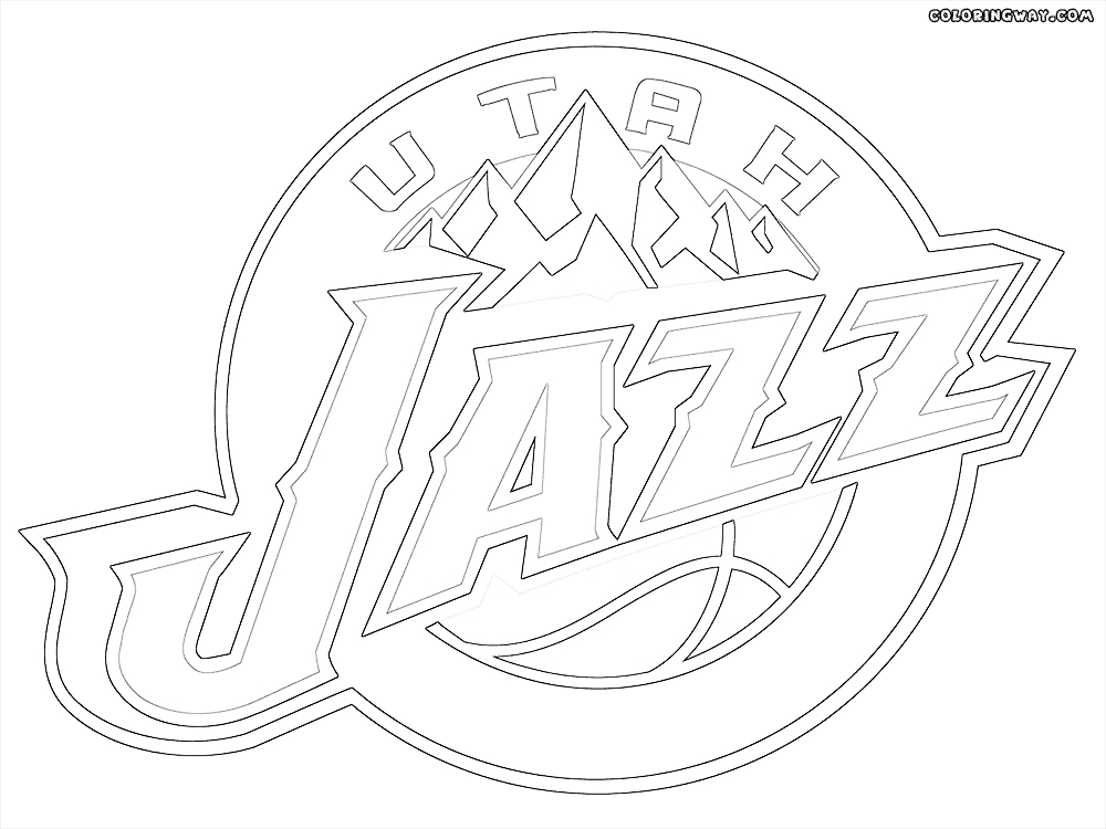 NBA logos coloring pages | Coloring pages to download and print