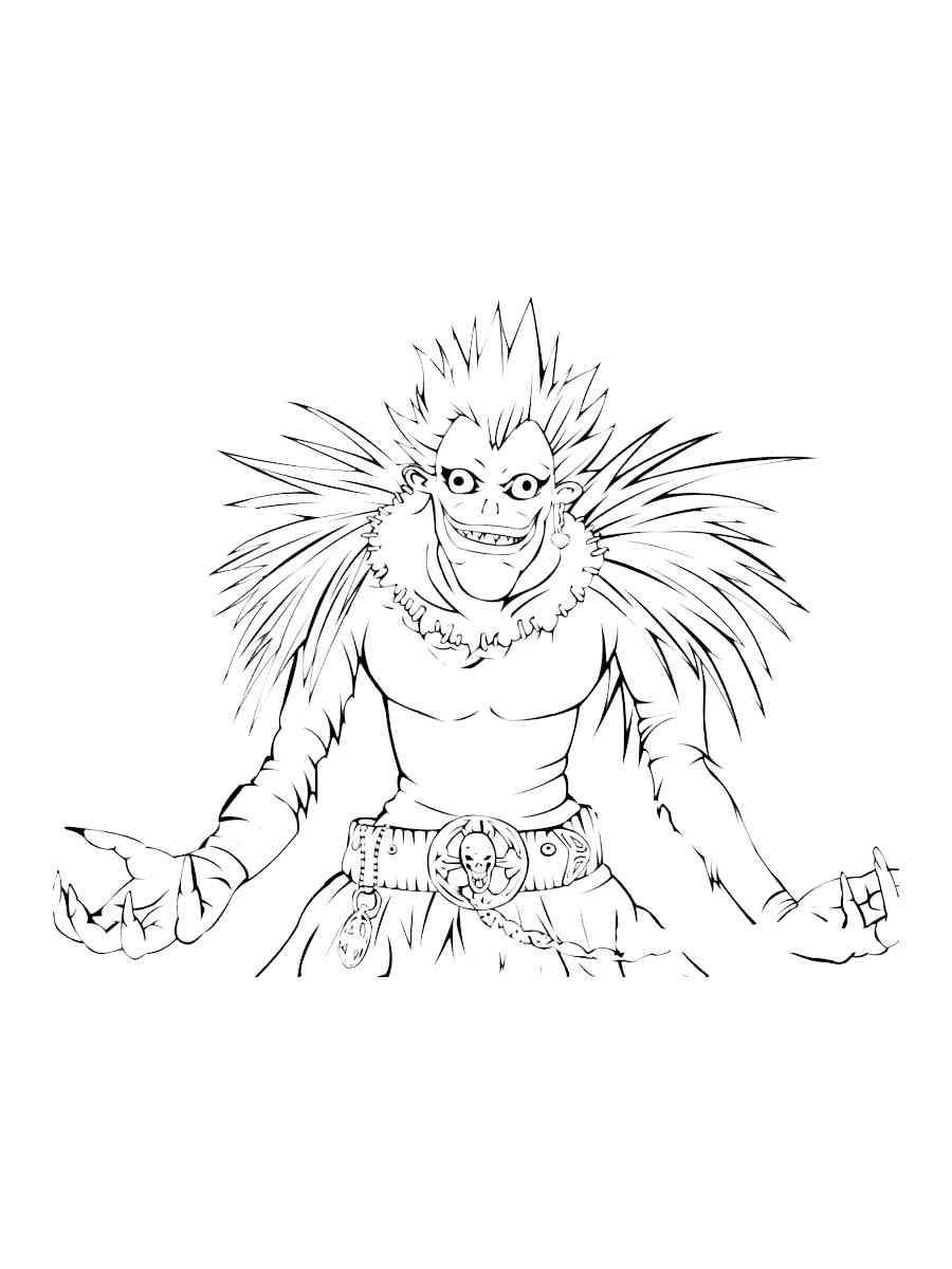 Death Note Coloring Page - Coloring Nation