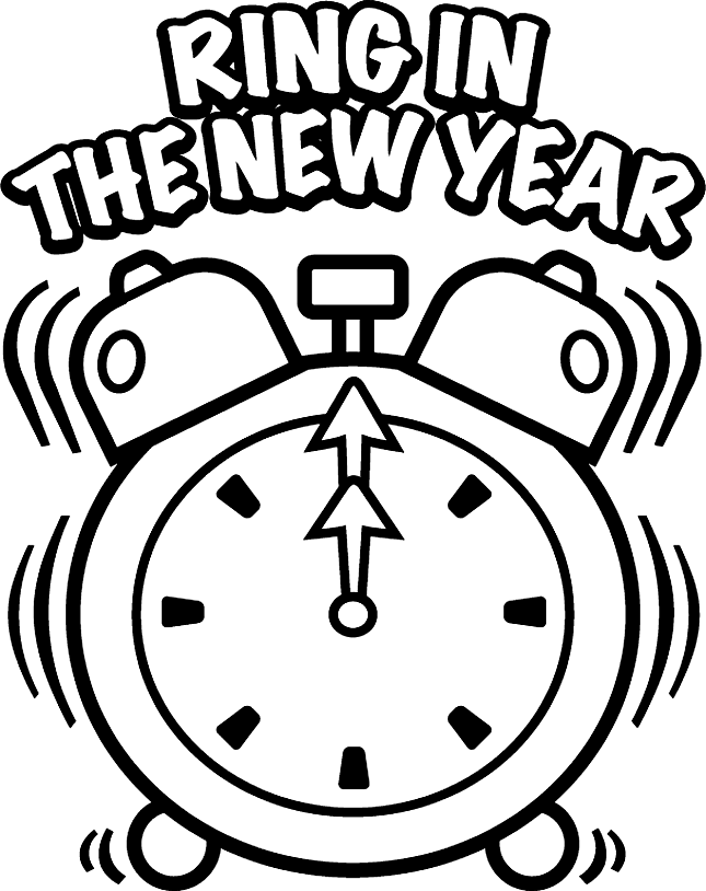 Free Happy New Year Coloring Pages, Download Free Happy New Year Coloring  Pages png images, Free ClipArts on Clipart Library
