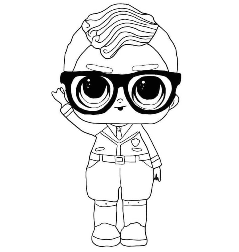 Smarty Pants LOL Boys Coloring Page - Free Printable Coloring Pages for Kids