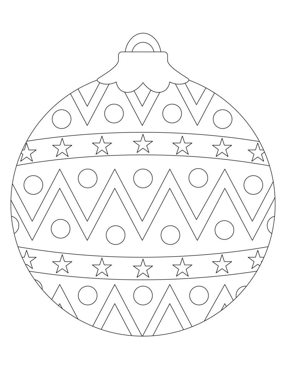 FREE Christmas Ornaments Coloring Pages Printable PDF Pack! - Leap of Faith  Crafting