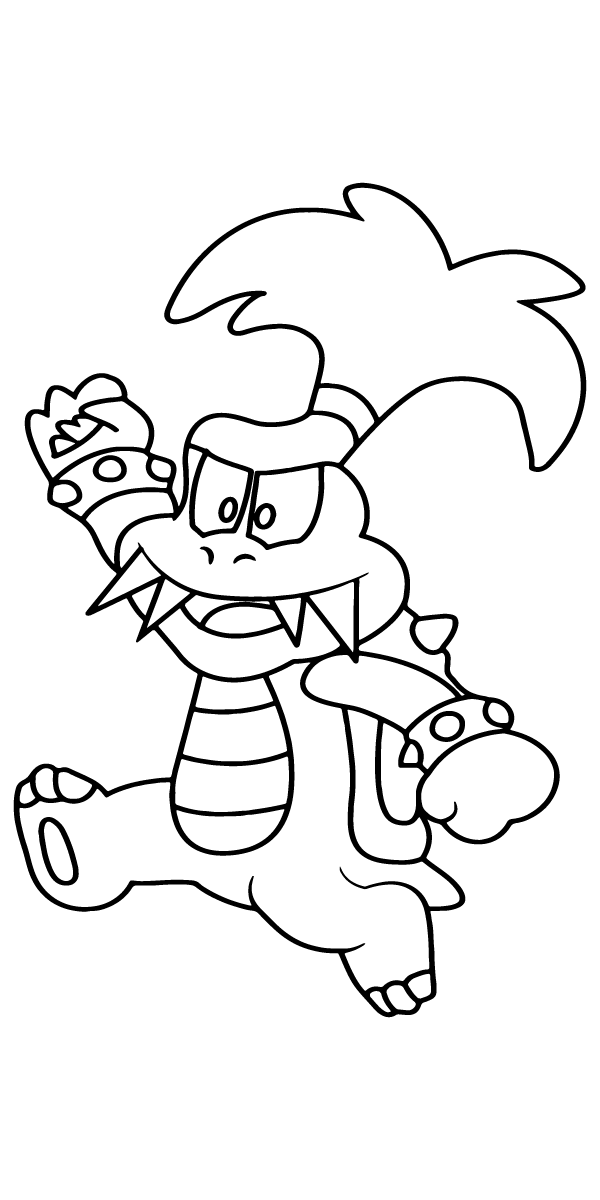 Tricky Baby Bowser coloring page Coloring Page - Free Printable Coloring  Pages for Kids