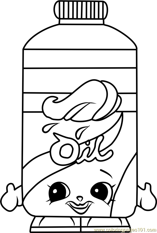 Olivia Oil Shopkins Coloring Page for Kids - Free Shopkins Printable Coloring  Pages Online for Kids - ColoringPages101.com | Coloring Pages for Kids