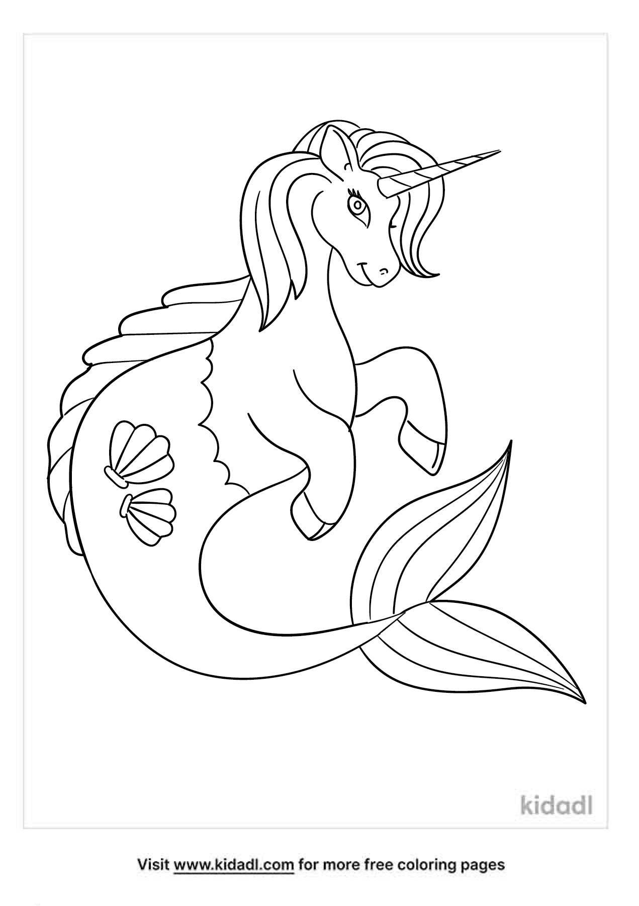 Unicorn Mermaid Coloring Pages | Free Unicorns Coloring Pages | Kidadl