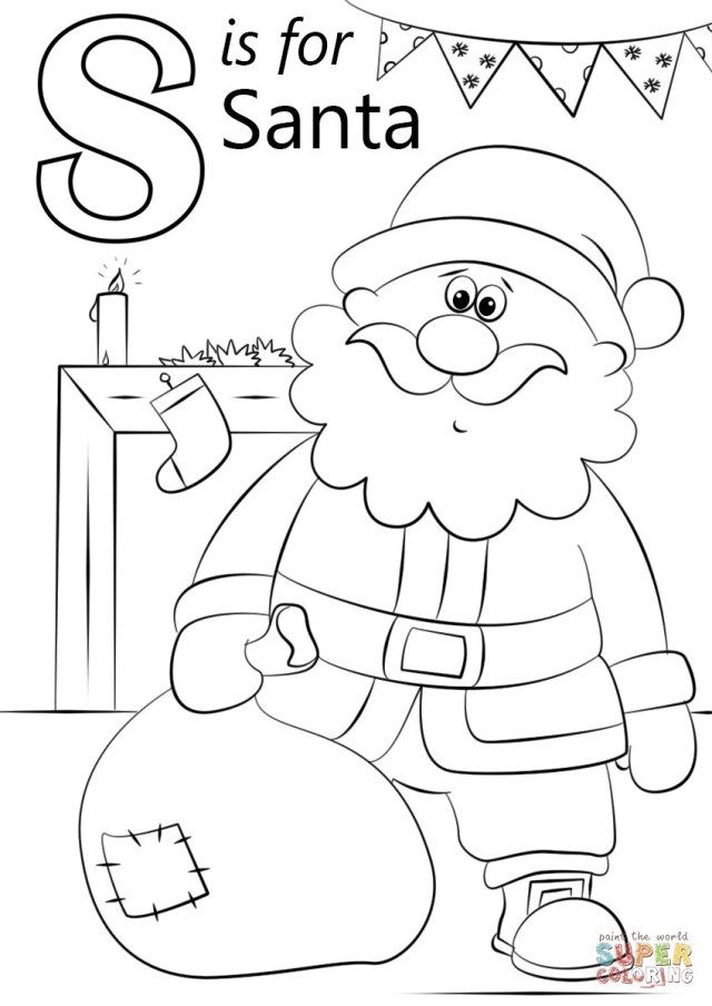 27+ Pretty Photo of Santa Coloring Page - entitlementtrap.com | Santa  coloring pages, Kindergarten coloring pages, Preschool coloring pages