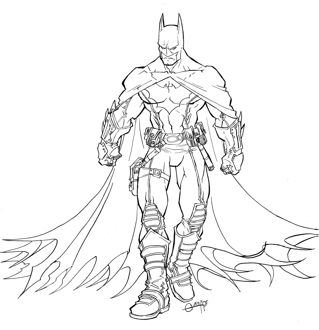 Drawing Batman #76836 (Superheroes) – Printable coloring pages