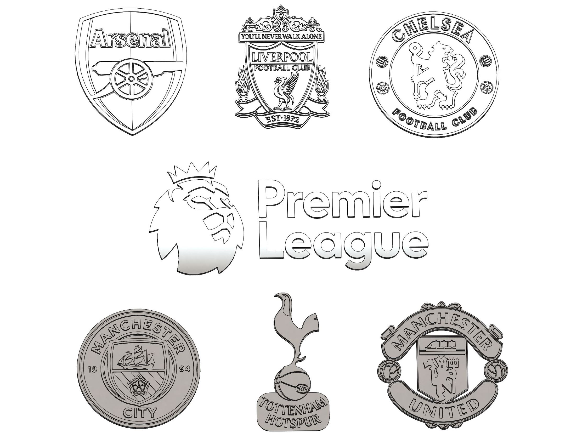 Premier League Team's Logo by V3Design ...