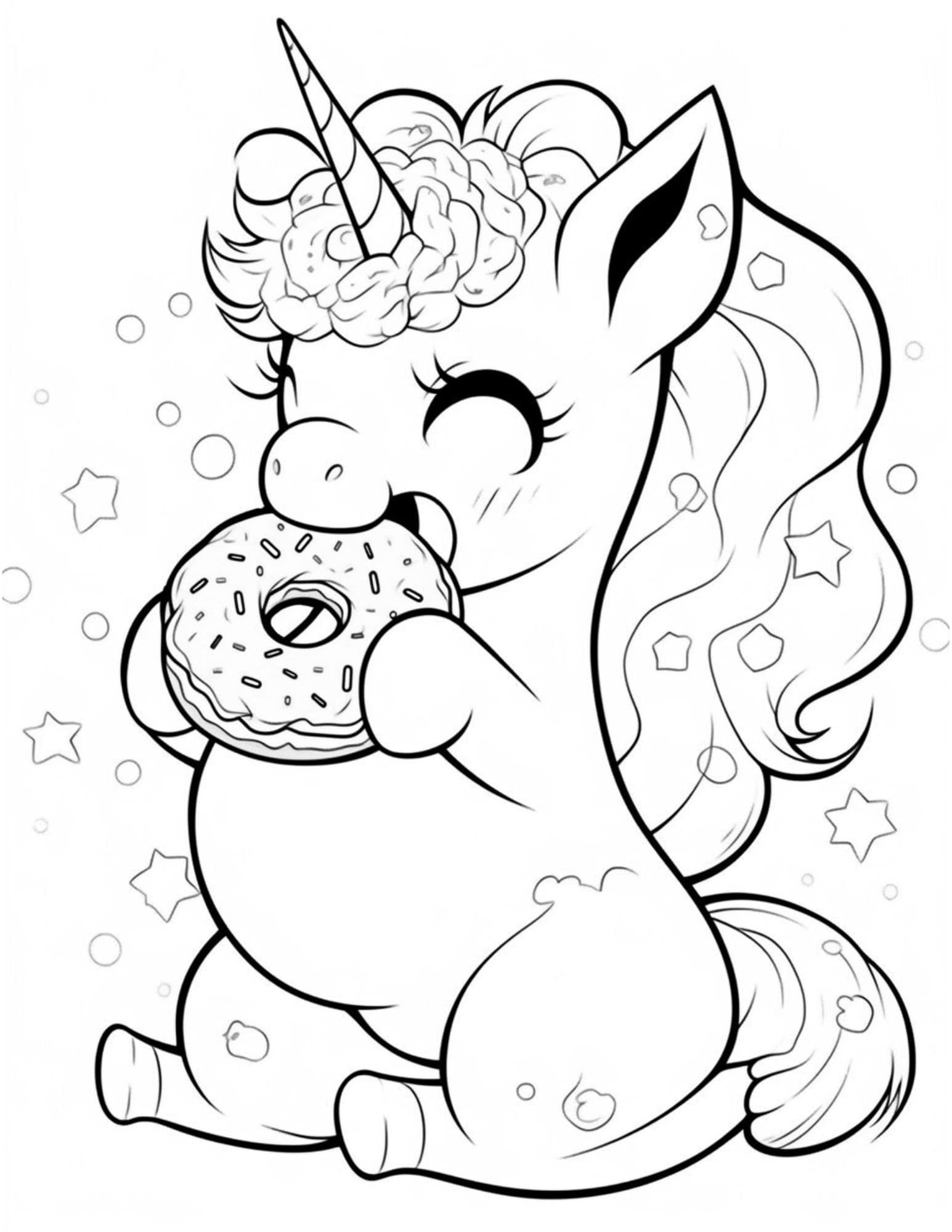 Magical Unicorn Coloring Pages For Kids ...