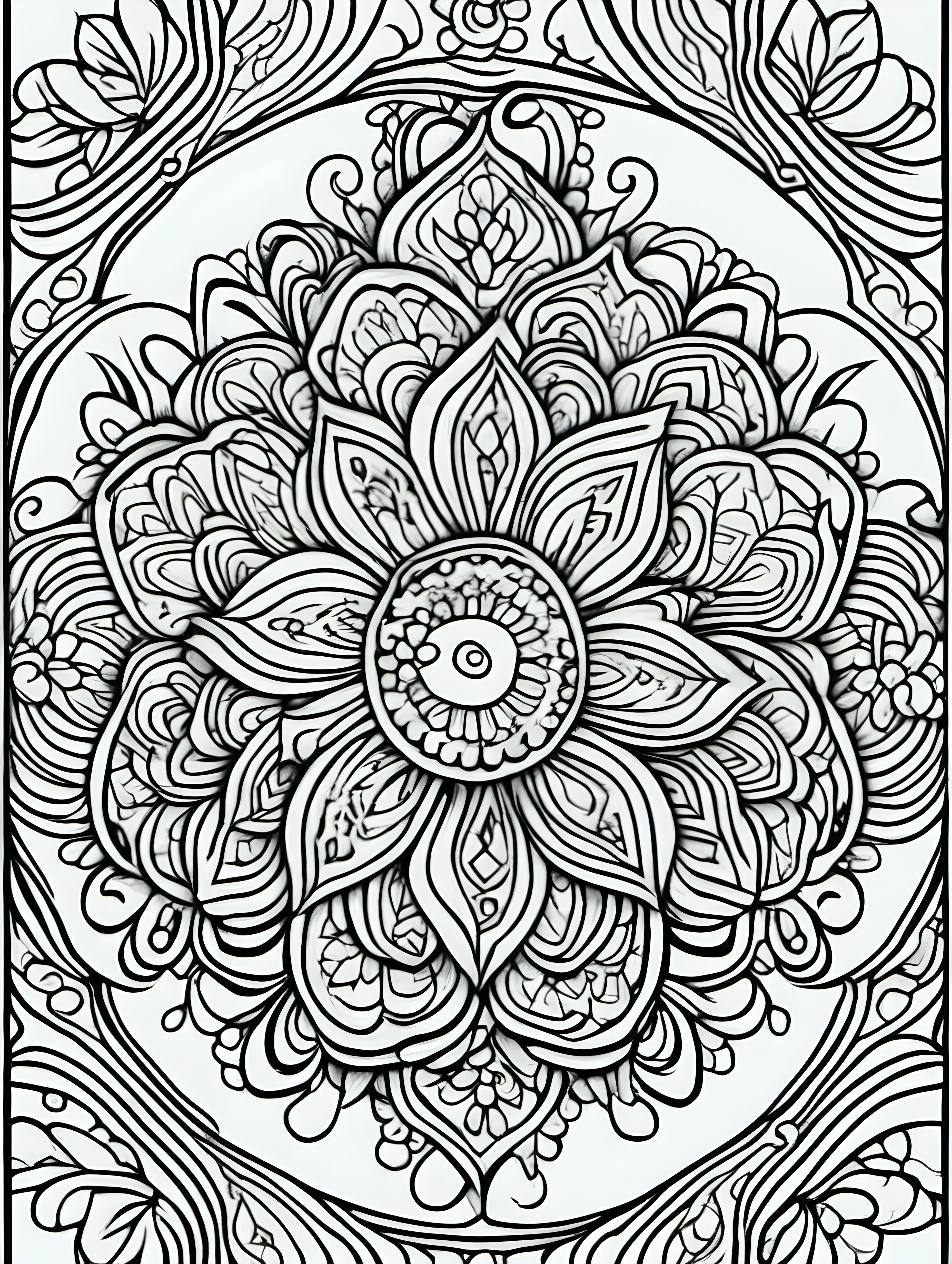 perfect hennas coloring page simple ...