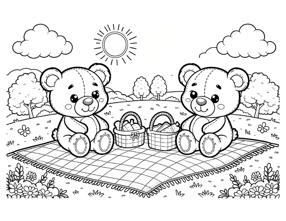 Free Printable Teddy Bear Coloring Pages