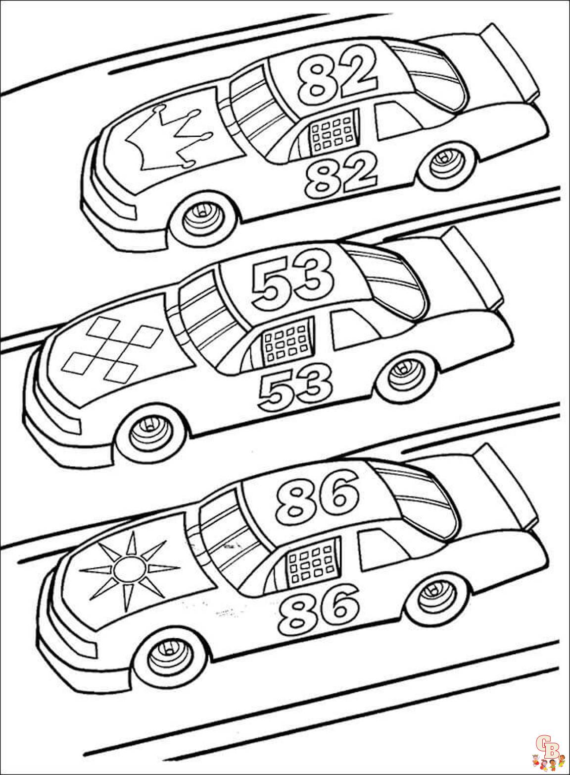 Racing Car Coloring Pages - Free ...