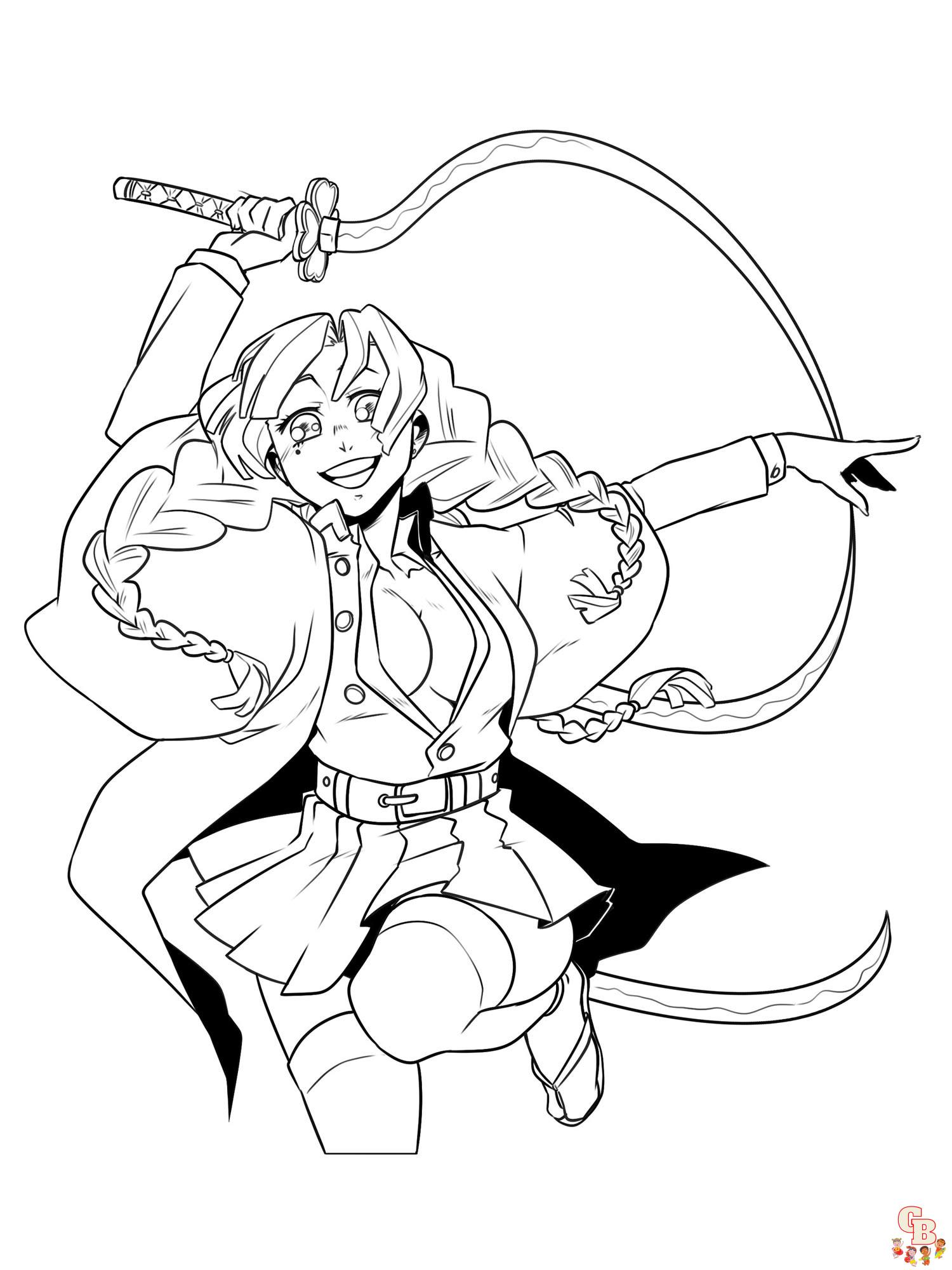 Demon Slayer Coloring Pages Printable ...