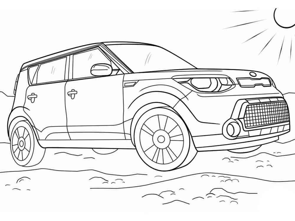 Kia coloring pages. Free Printable Kia coloring pages.