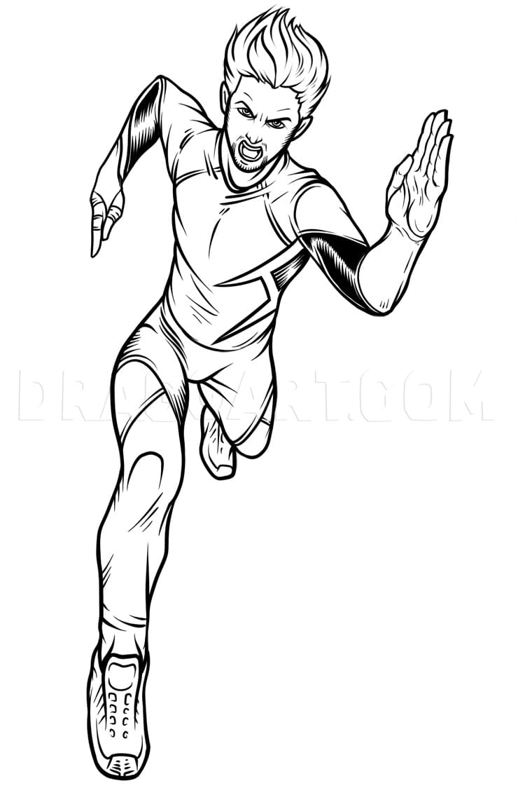 Awesome Quicksilver Coloring Page - Free Printable Coloring Pages for Kids
