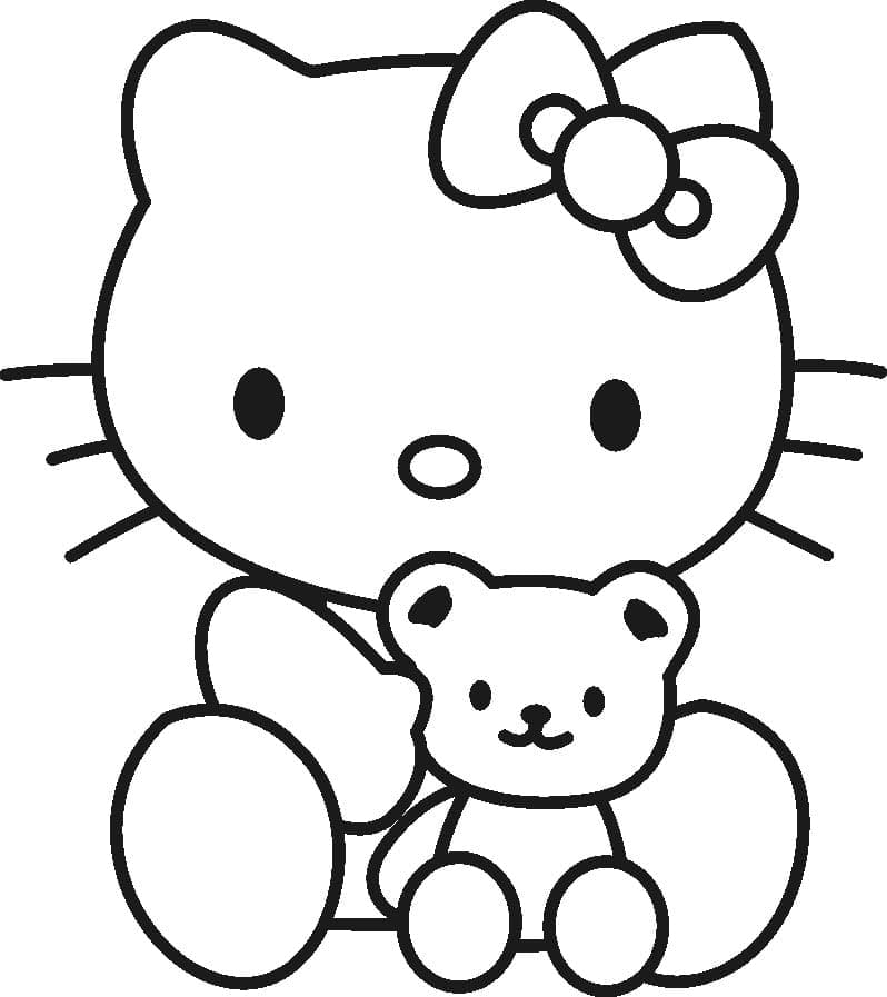 Hello Kitty Coloring Pages