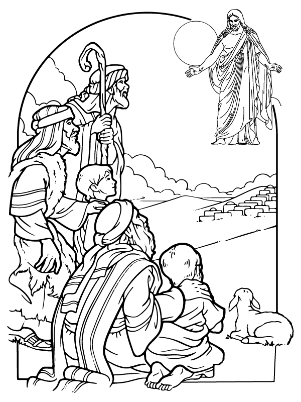The Resurrection of Jesus Christ Coloring Page - Free Printable Coloring  Pages for Kids