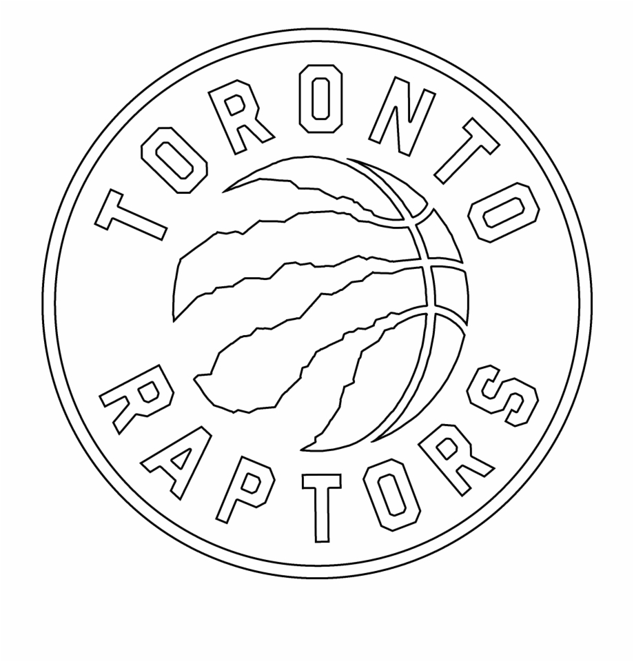 Sports Logos Free Printable Coloring Pages Best - Toronto Raptors Logo Coloring  Page | Transparent PNG Download #108062 - Vippng