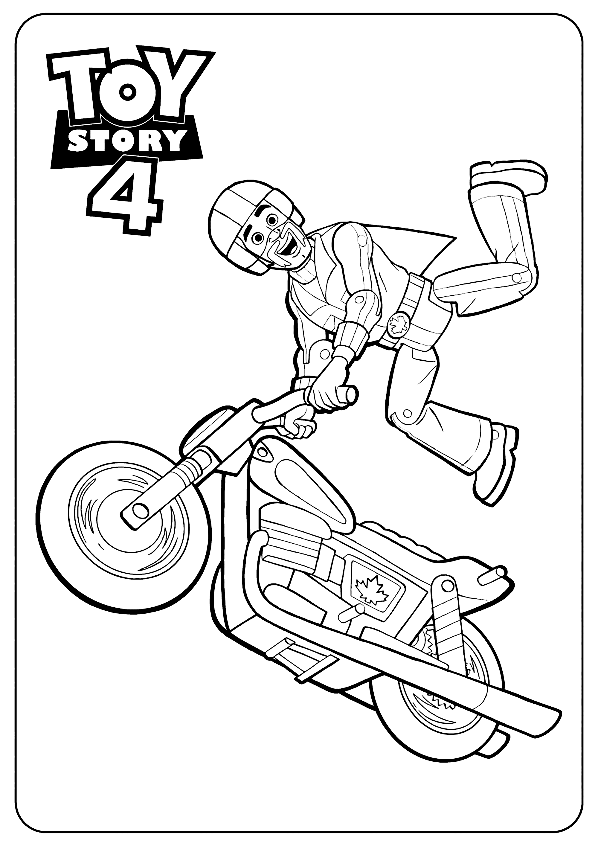 Duke Caboom : Toy Story 4 coloring pages - Toy Story 4 Kids ...