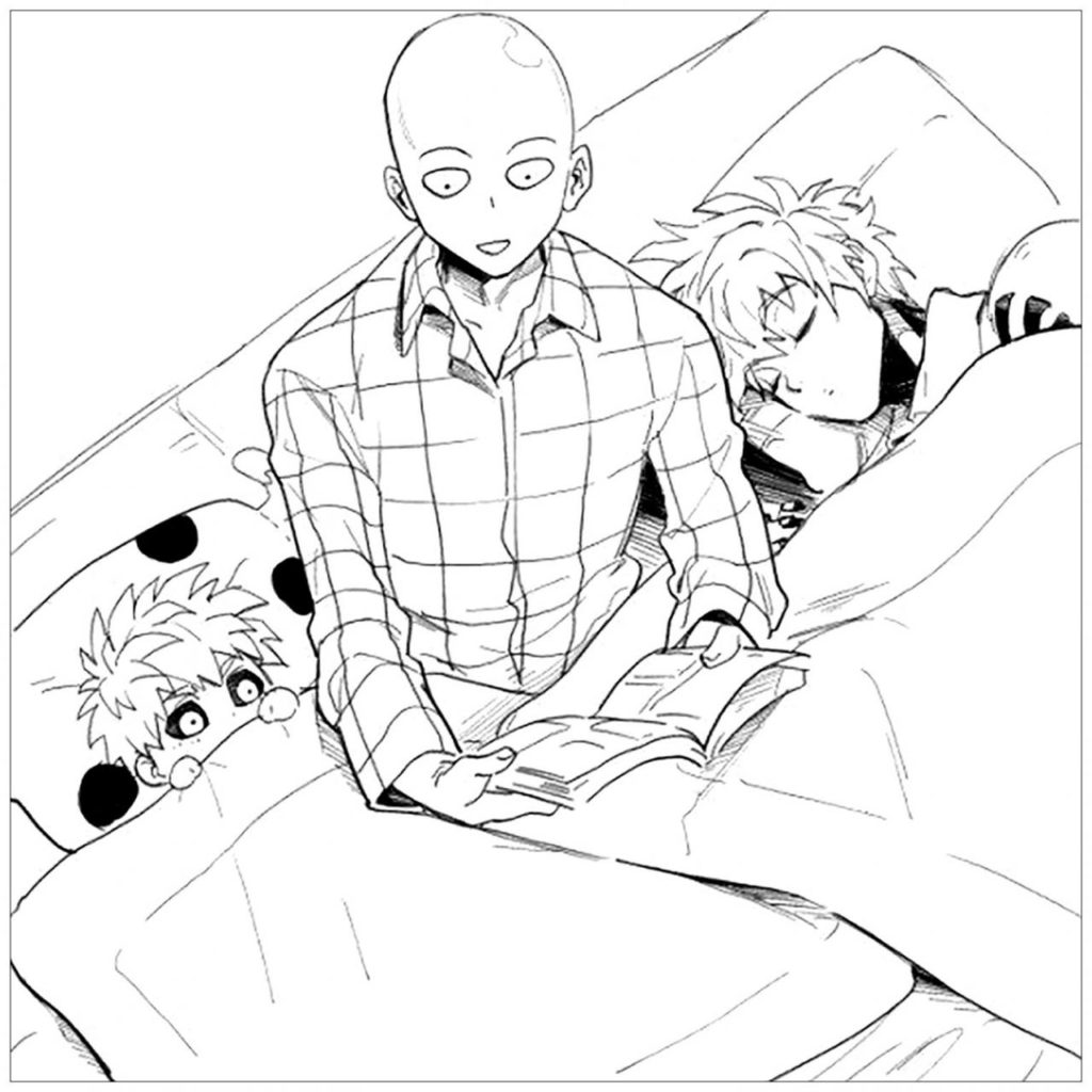 One-Punch Man Coloring Pages | DrawingInsider