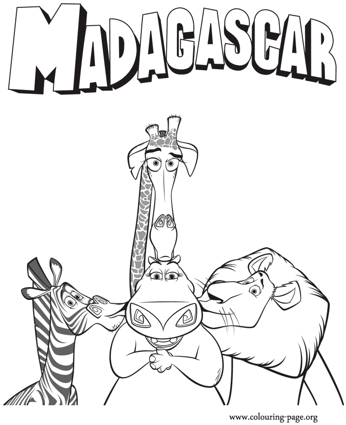 MADAGASCAR 3 Coloring Pages