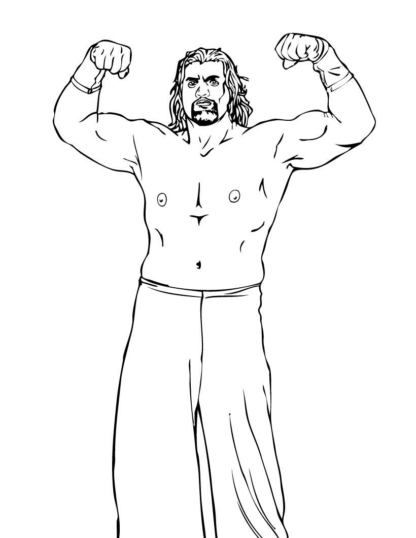 14 Pics of WWE Wrestling Printable Coloring Pages - Wrestling ...