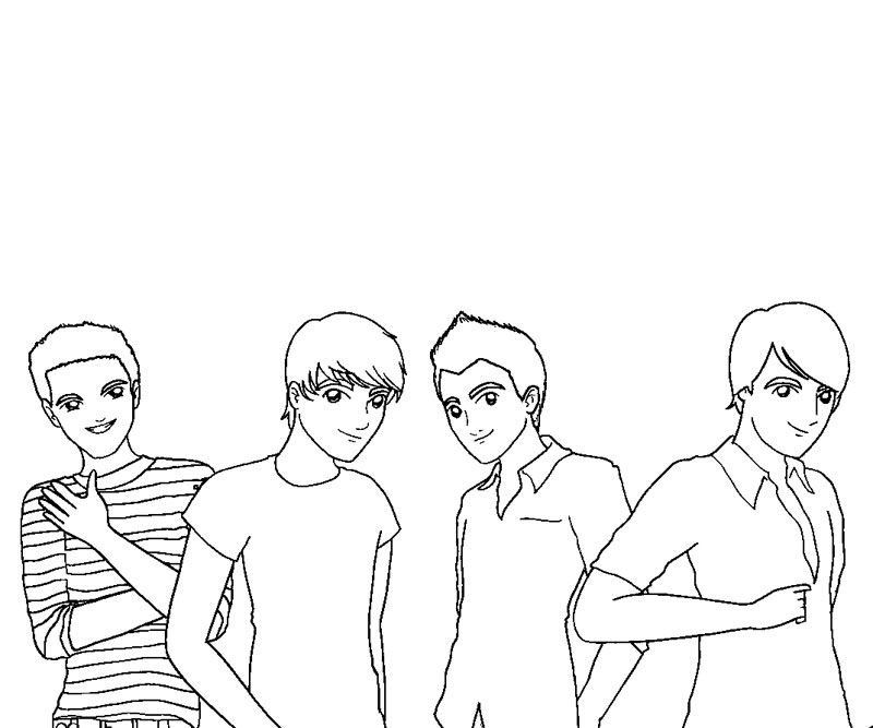Big Time Rush Coloring Pages To Print Page 1