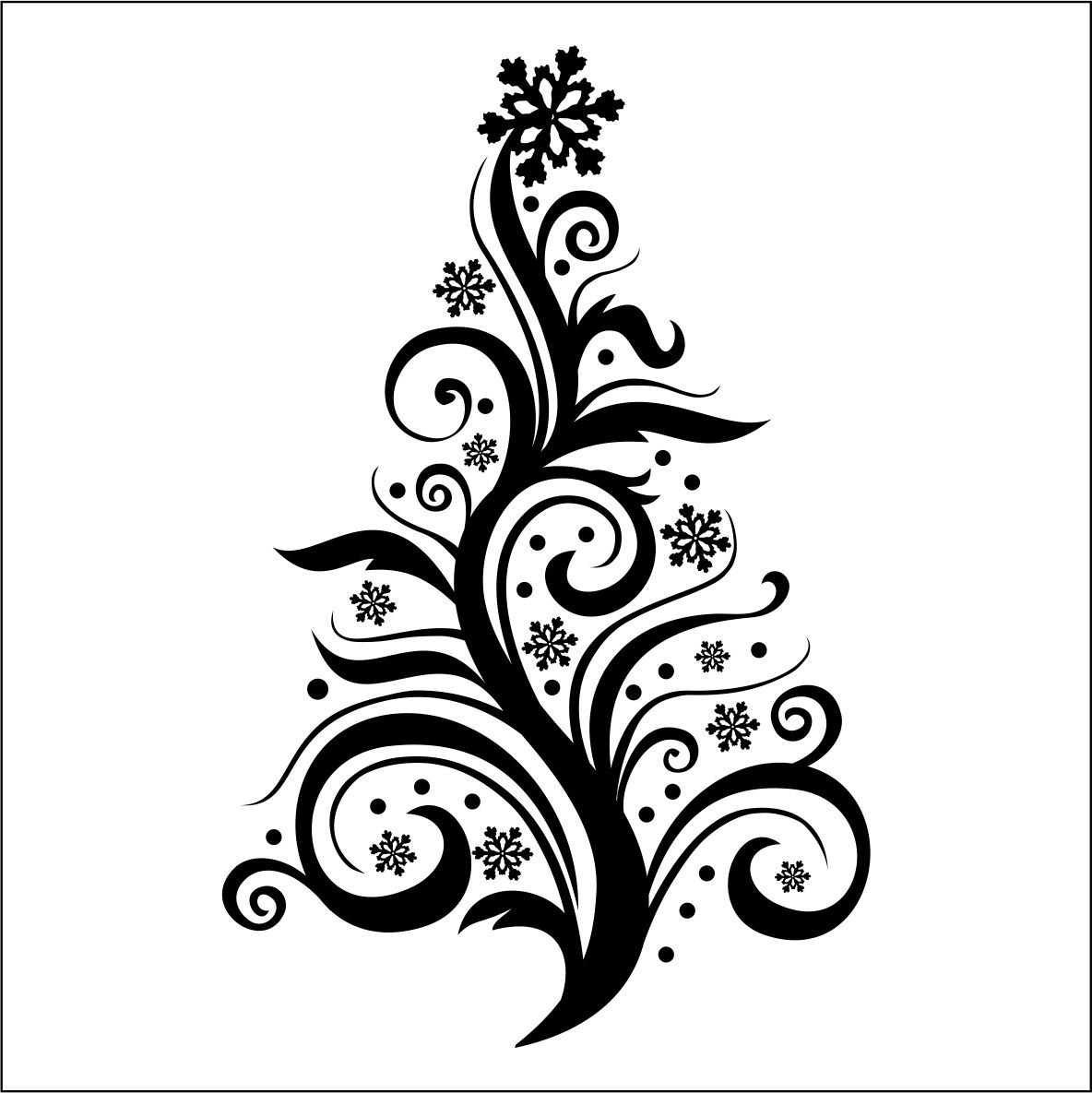 Best Photos of Christmas Tree Designs Drawing - Hand Drawn ...