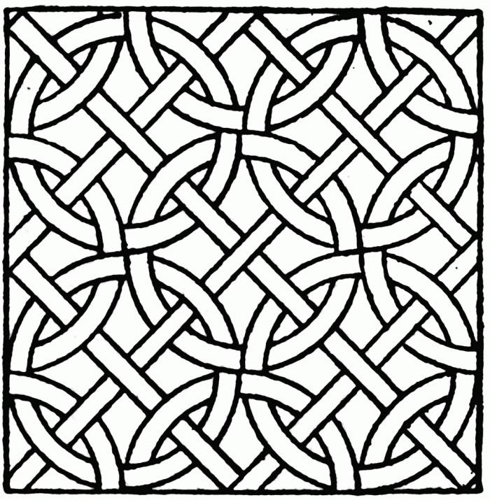 Adult ~ Printable Simple Mosaic Coloring Pages ~ Coloring Tone
