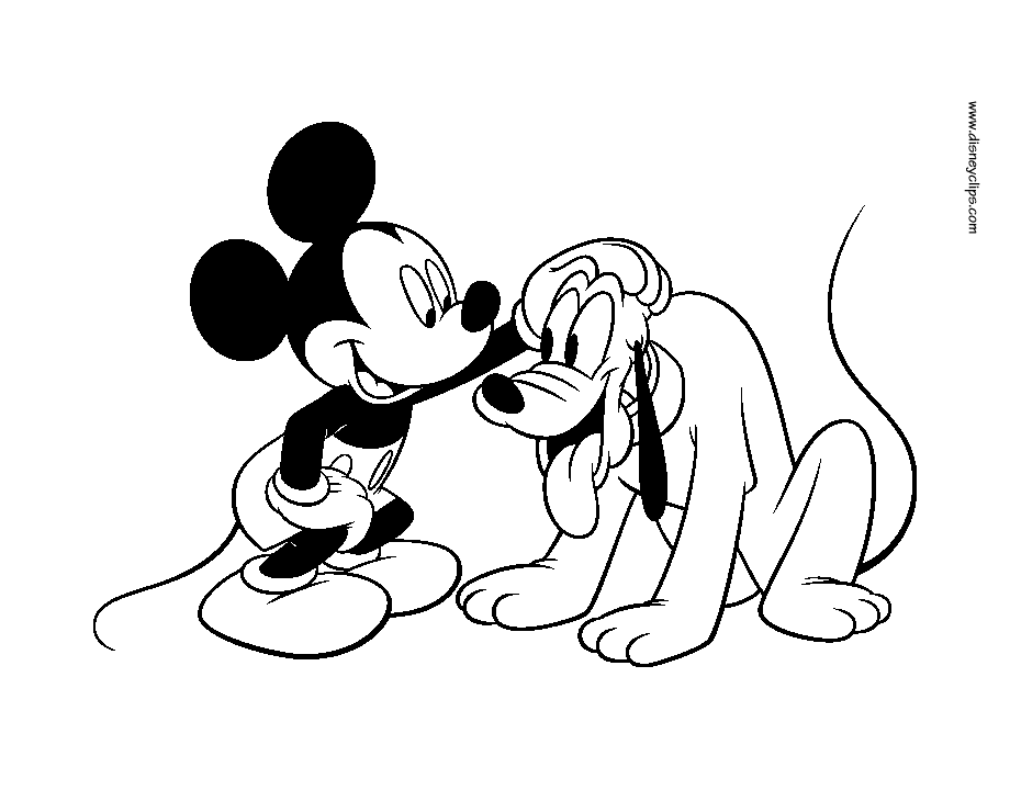 Mickey Match Coloring Page - Coloring Nation