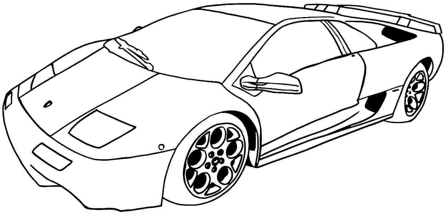 Drawing Sports car / Tuning #146977 (Transportation) – Printable coloring  pages