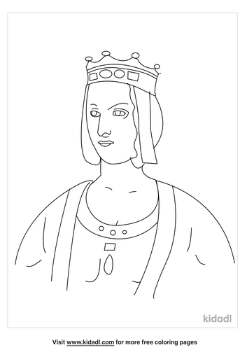 St. Isabella Of France Coloring Pages | Free Bible Coloring Pages | Kidadl