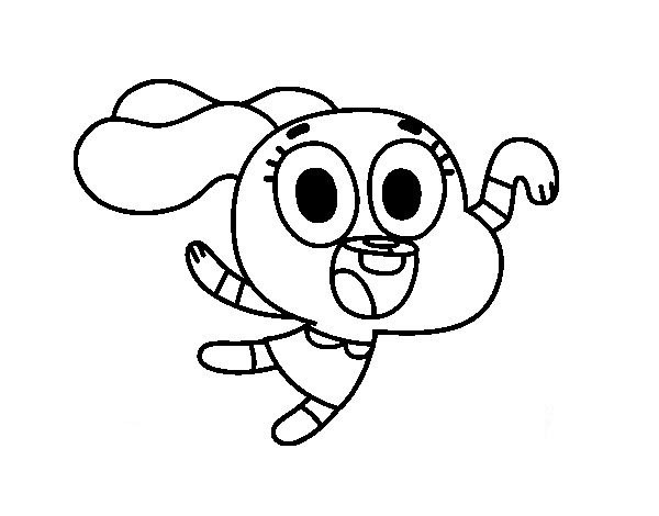 Coloring Pages Gumball & Darwin 1